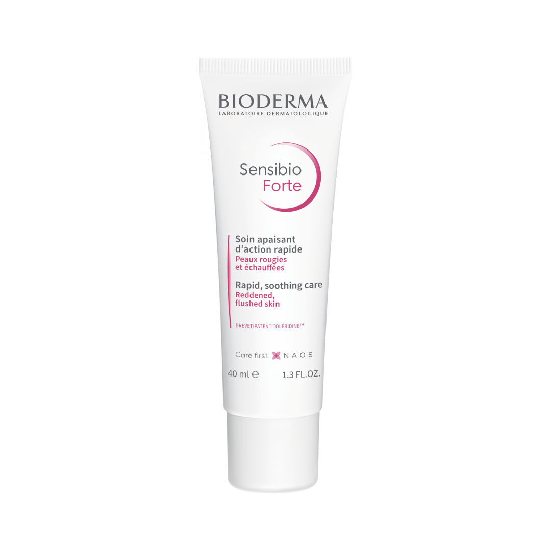 Sensibio Forte Bioderma calma rápidamente la irritación y el enrojecimiento de la piel sensible.