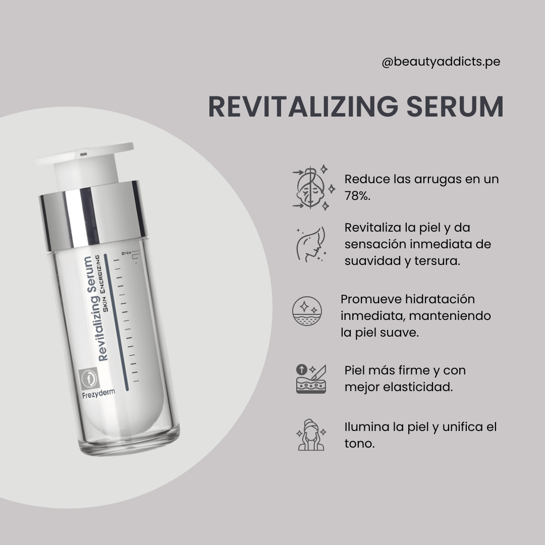 Sérum Revitalizador Frezyderm renueva la piel apagada y potencia su textura suave y uniforme.