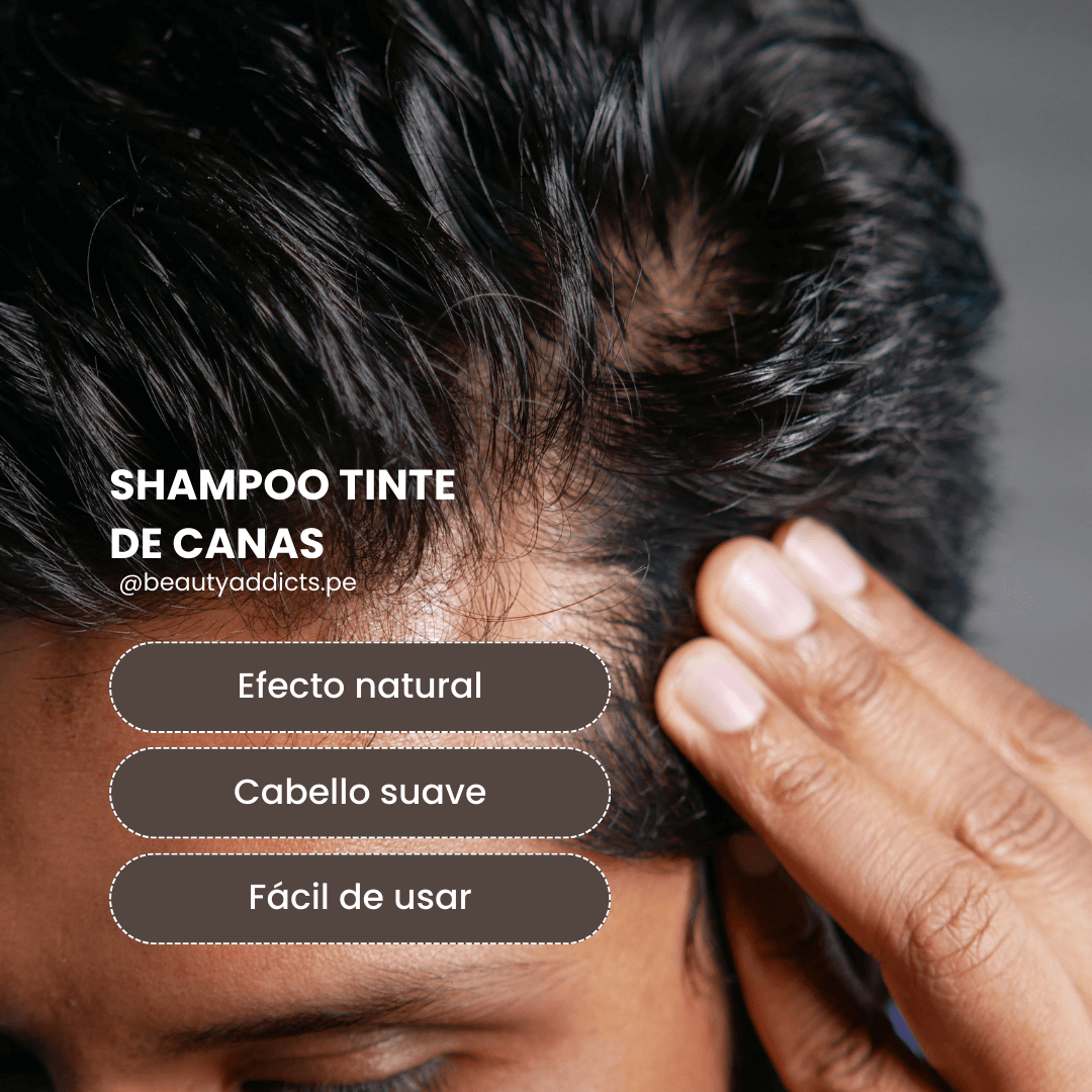 Cubre tus canas con este shampoo con color negro intenso de Dajoy.