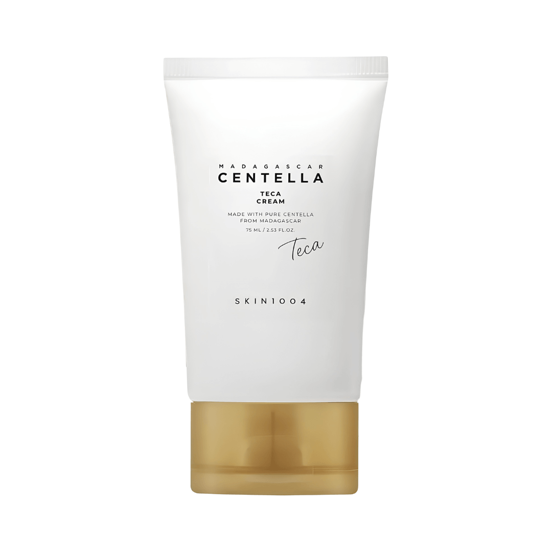 Crema SKIN1004 Madagascar Centella TECA formulada con centella asiática para calmar la piel sensible, fortalecer la barrera cutánea y reducir la irritación.