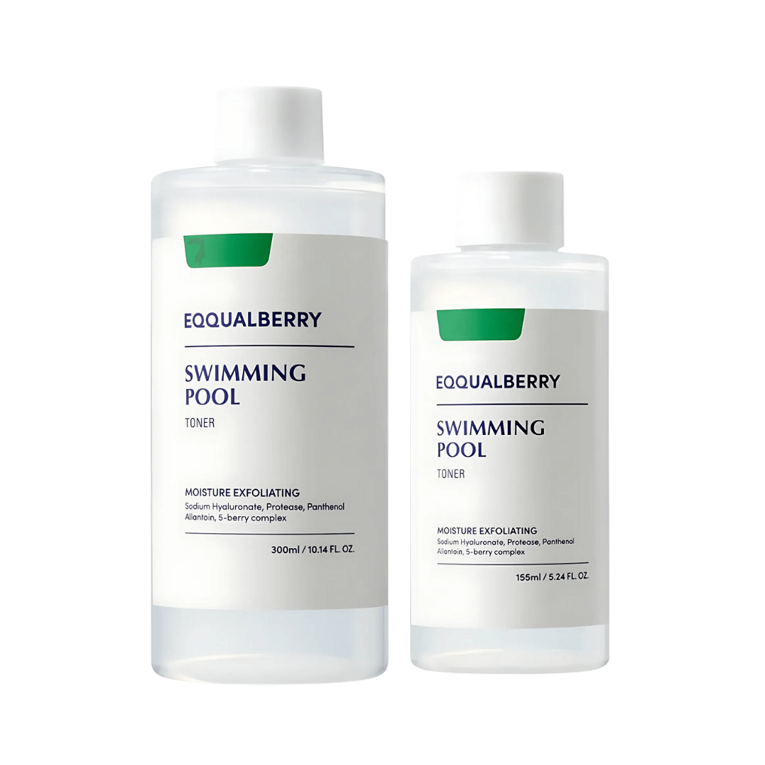Eqqualberry Swimming Pool Daily Facial Toner que revitaliza y mejora textura gracias al complejo de 5 bayas.