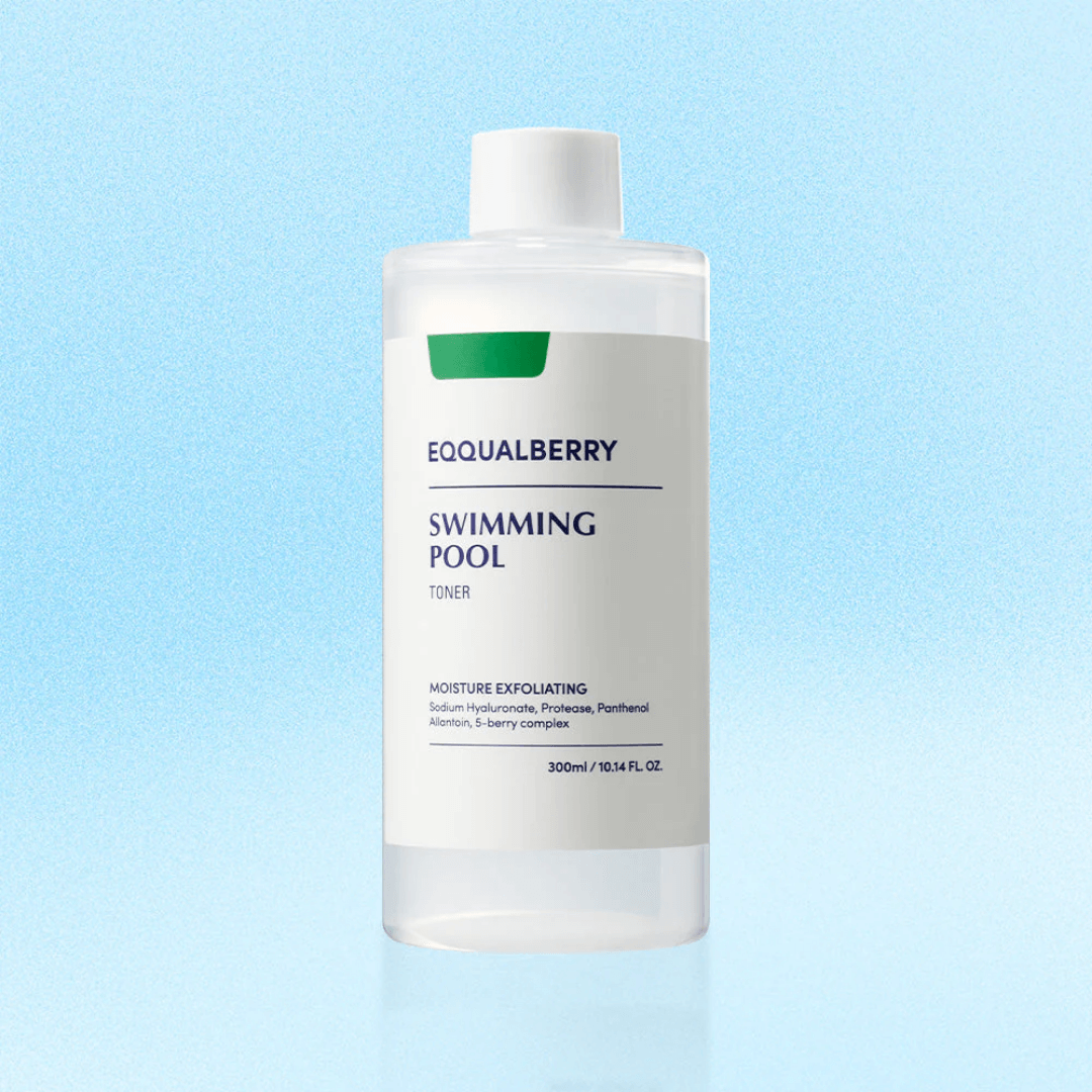 Eqqualberry Swimming Pool Daily Toner 300ml para una hidratación ligera para todo tipo de piel.