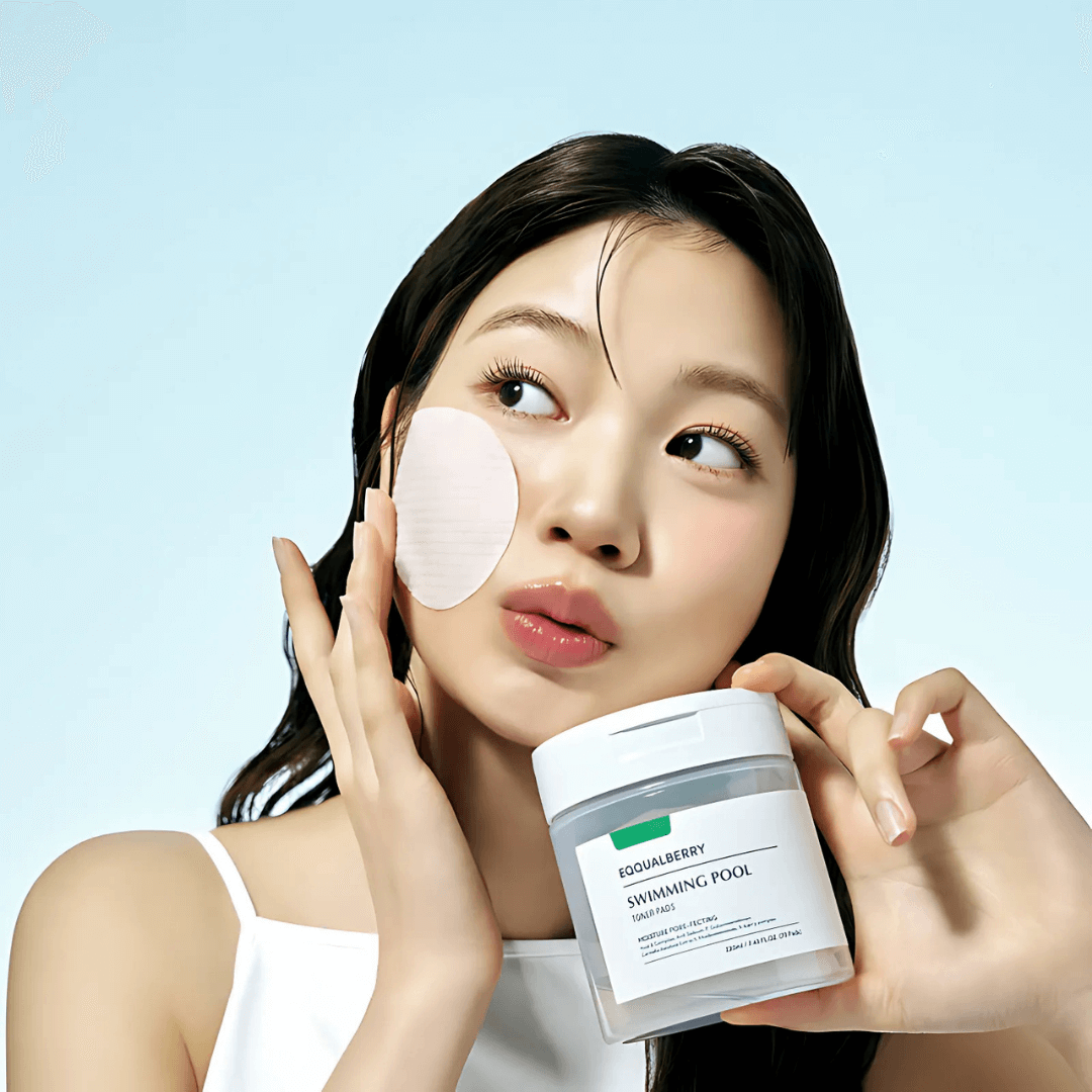 Swimming Pool Toner Pads que limpian suavemente y aportan frescura de Eqqualberry.