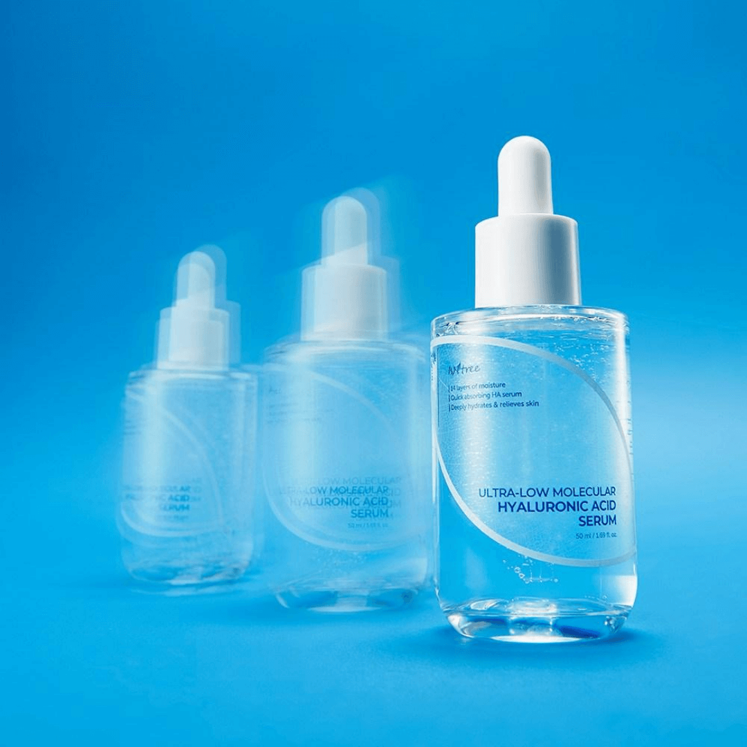 Ultra Low Molecular de Isntree que retiene humedad sin dejar sensación pegajosa.