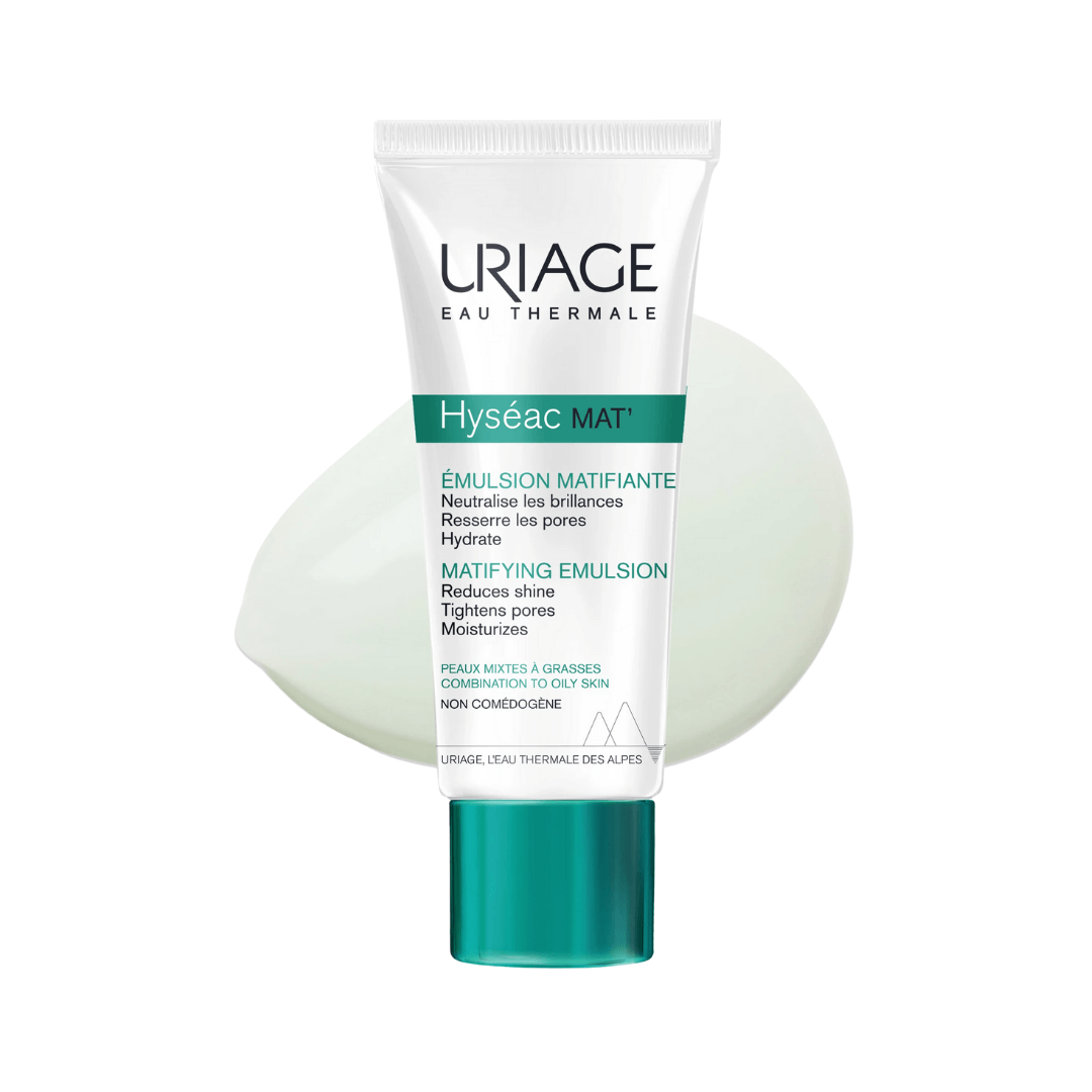 Crema-gel matificante que reduce brillos y alisa la textura de la piel mixta a grasa de Uriage.