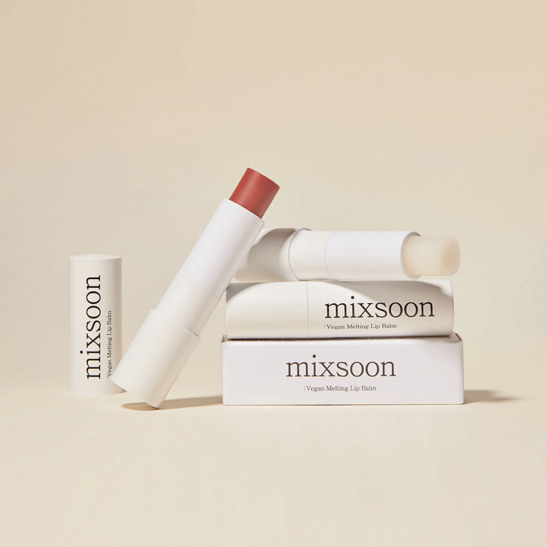 Mixsoon Vegan Melting Lip Balm, hidratación intensa para labios secos y agrietados.