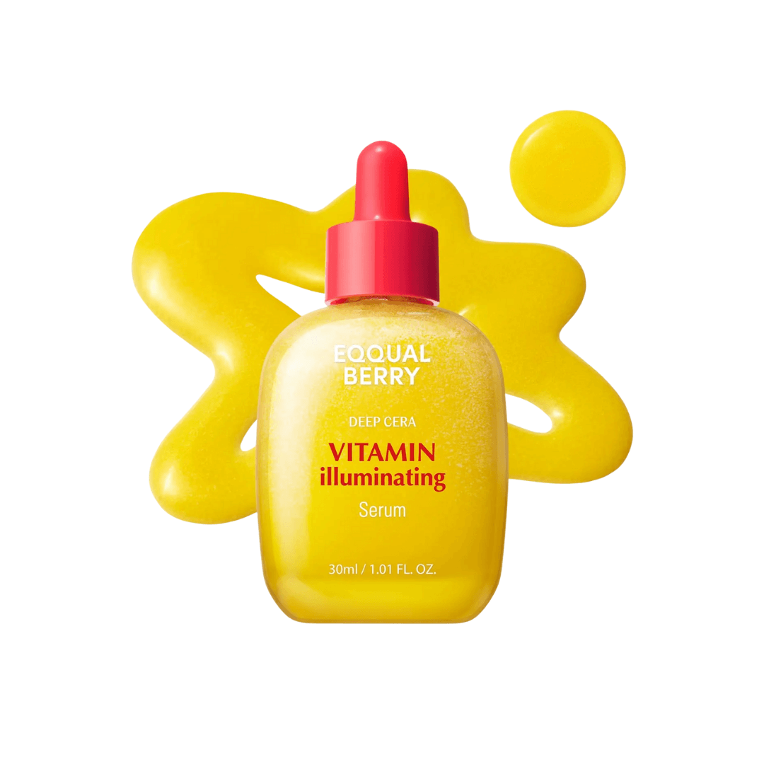 Eqqualberry Vitamin Illuminating Serum con antioxidantes naturales para un tono más uniforme y piel más firme.