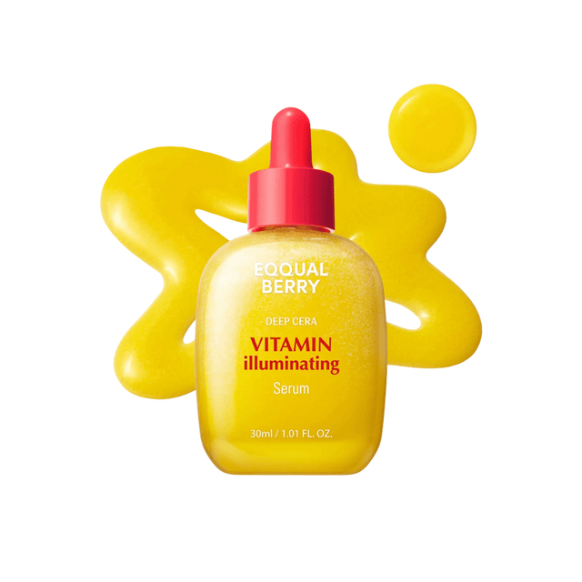 Eqqualberry Vitamin Illuminating Serum con antioxidantes naturales para un tono más uniforme y piel más firme.