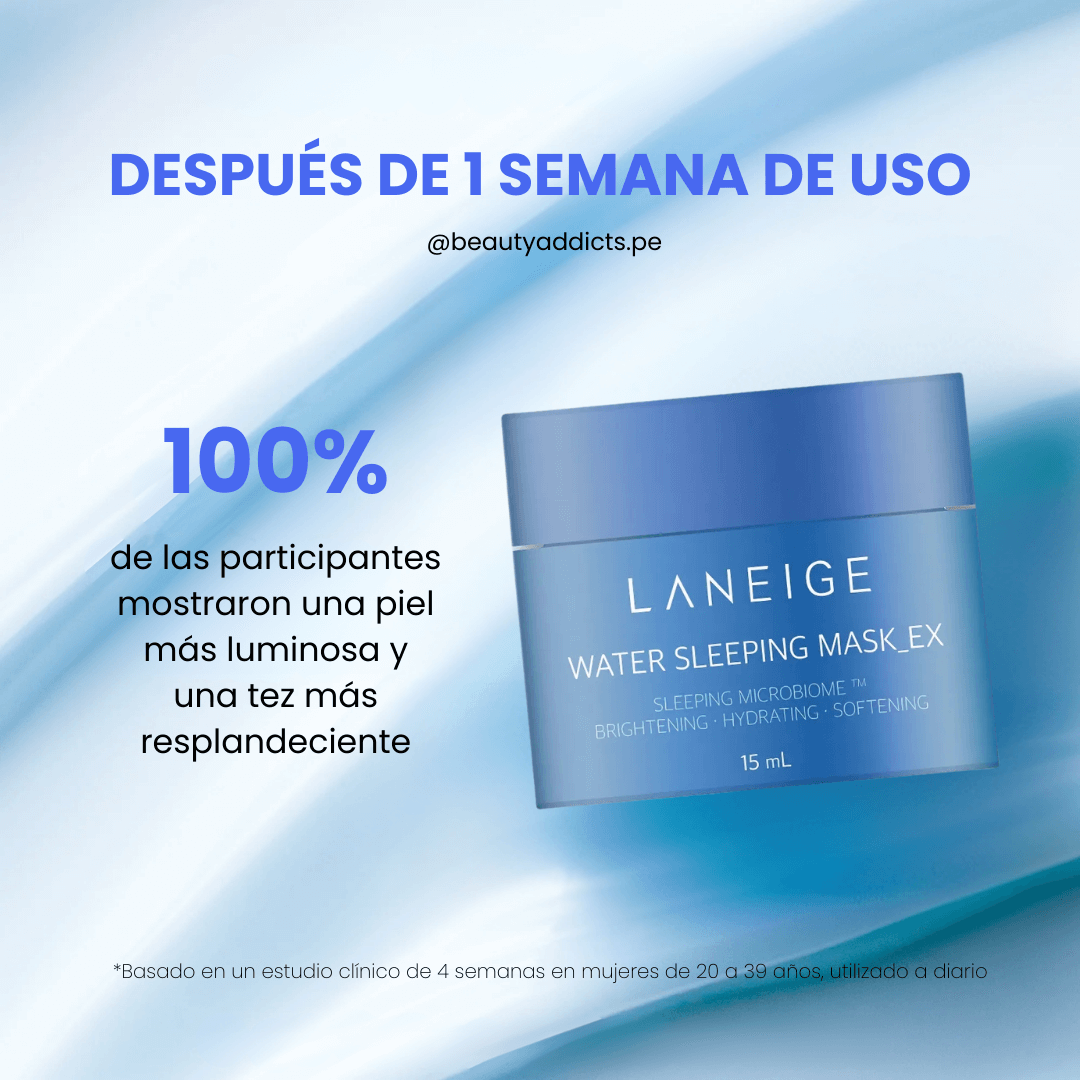 Laneige Water Sleeping Mask, cuidado nocturno que regenera e ilumina la piel.