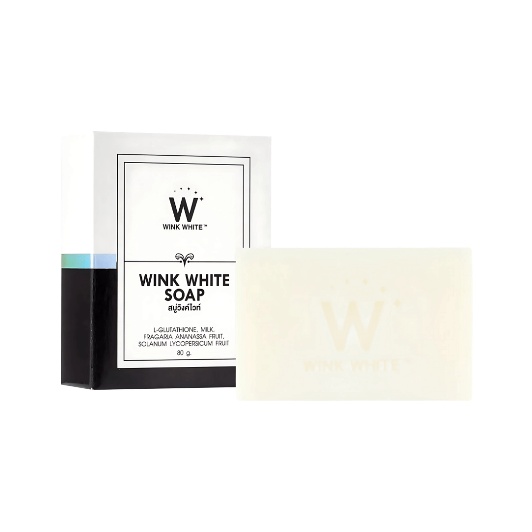Wink White Soap, jabón blanqueador para rostro y cuerpo.