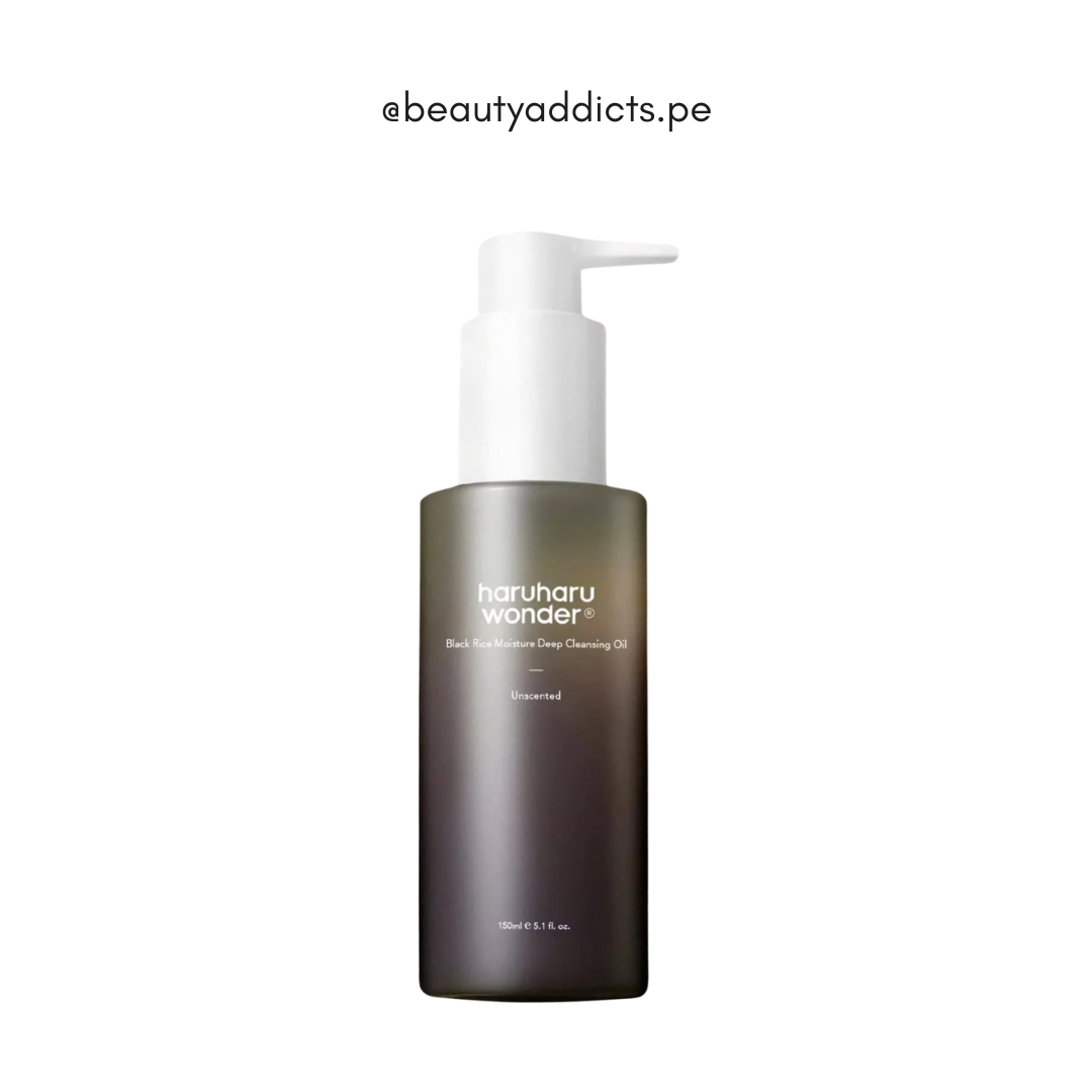 HaruHaru Wonder Black Rice Deep Cleansing Oil que elimina maquillaje sin irritar.
