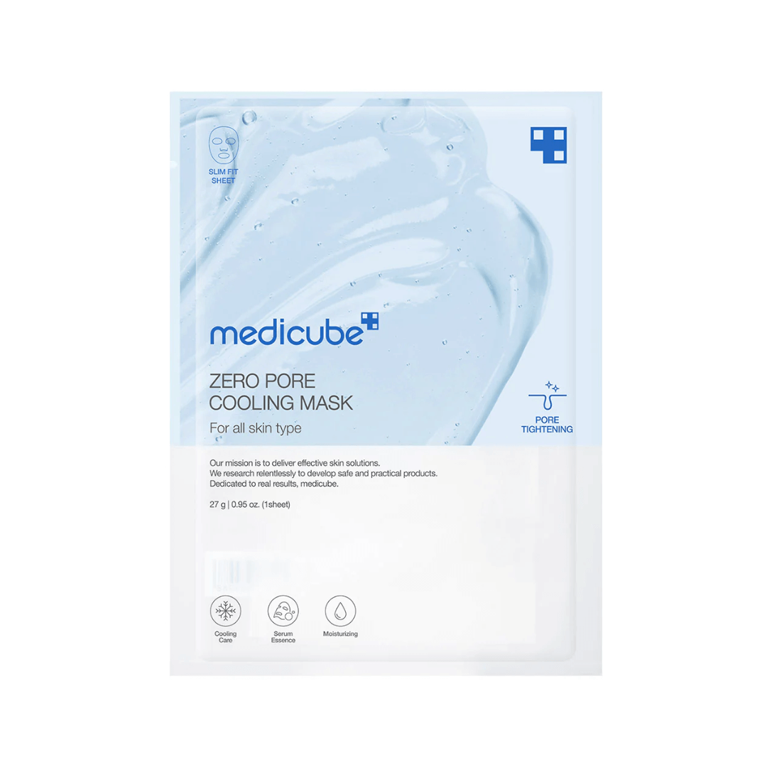 Medicube Zero Pore Cooling Mask para refrescar y minimizar los poros.
