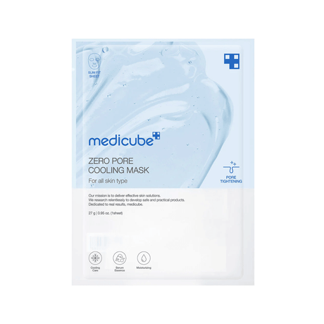 Medicube Zero Pore Cooling Mask para refrescar y minimizar los poros.
