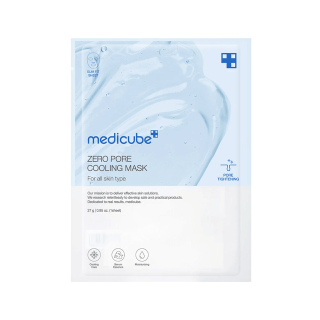 Medicube Zero Pore Cooling Mask para refrescar y minimizar los poros.