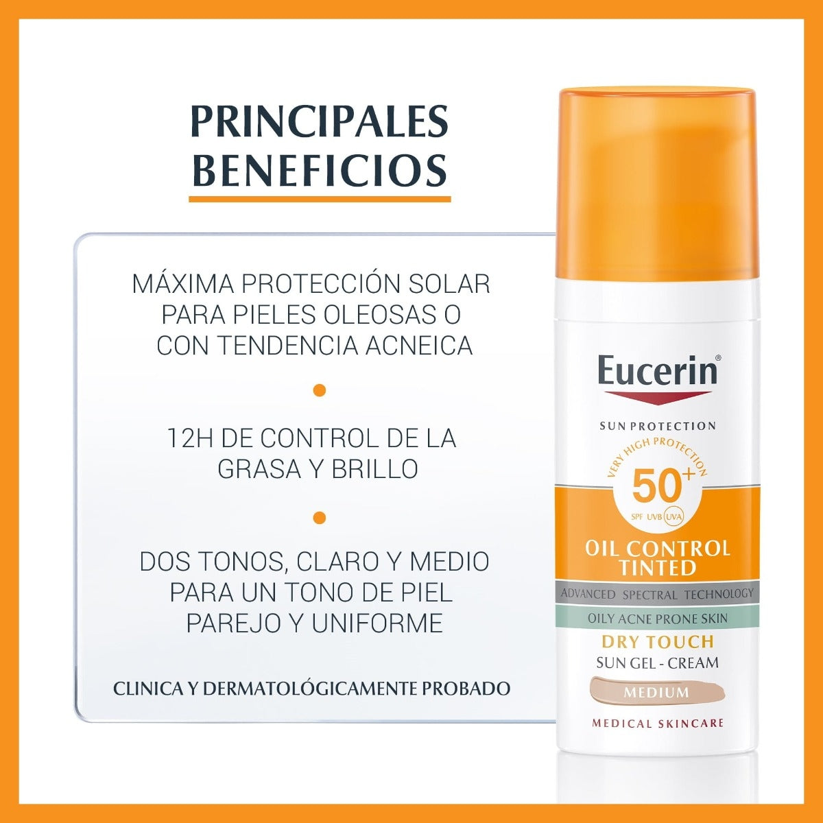 Protector solar Antibrillo Toque Seco FPS 50