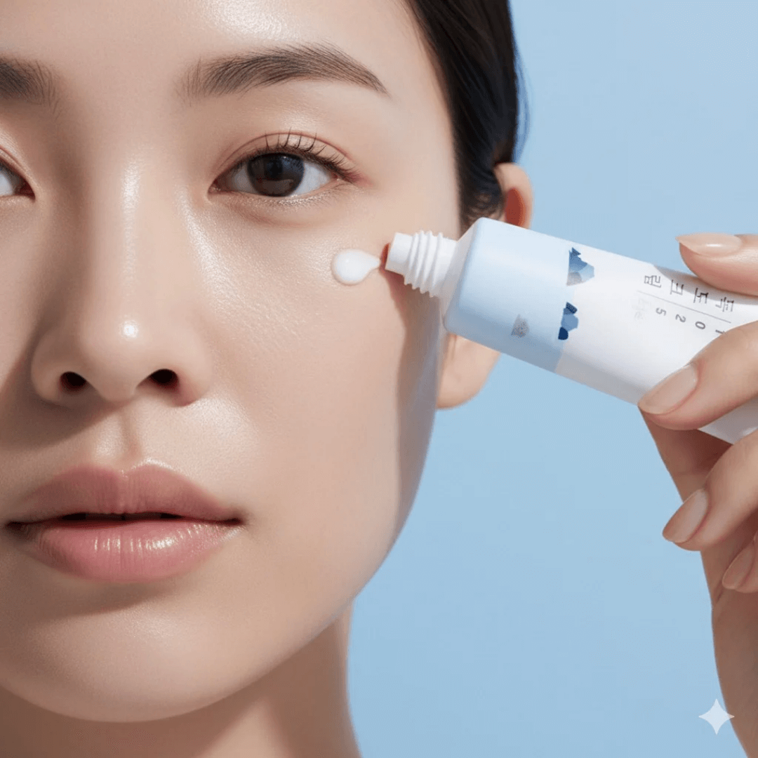 Eye cream Dokdo con minerales para líneas finas y ojeras.