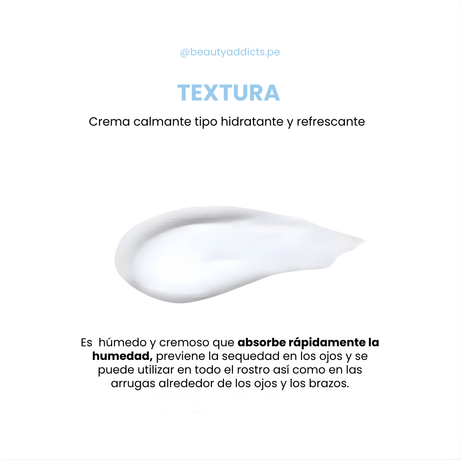 Crema para ojos Dokdo con textura ligera y rápida absorción.