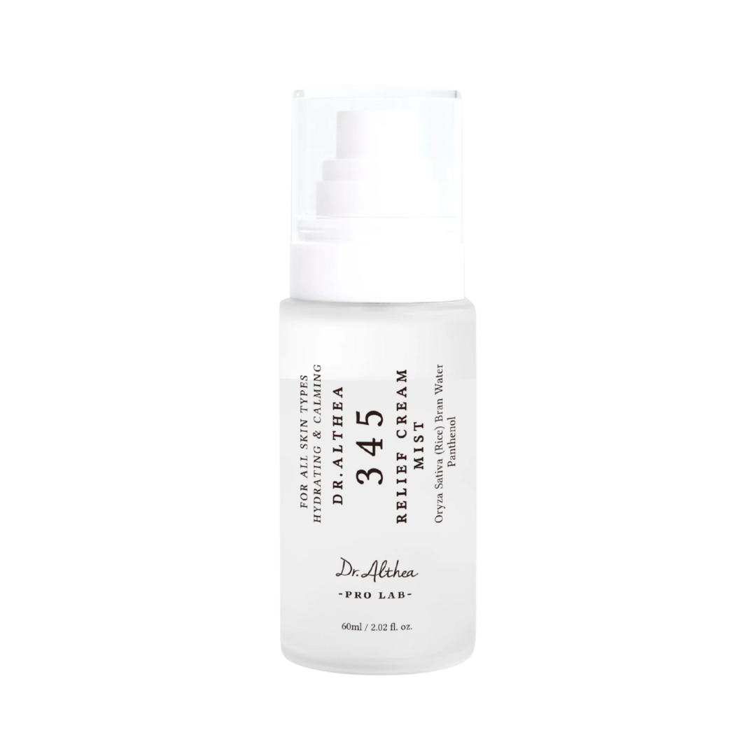 Dr. Althea 345 Relief Cream Mist calma rojeces y aporta hidratación profunda al instante.