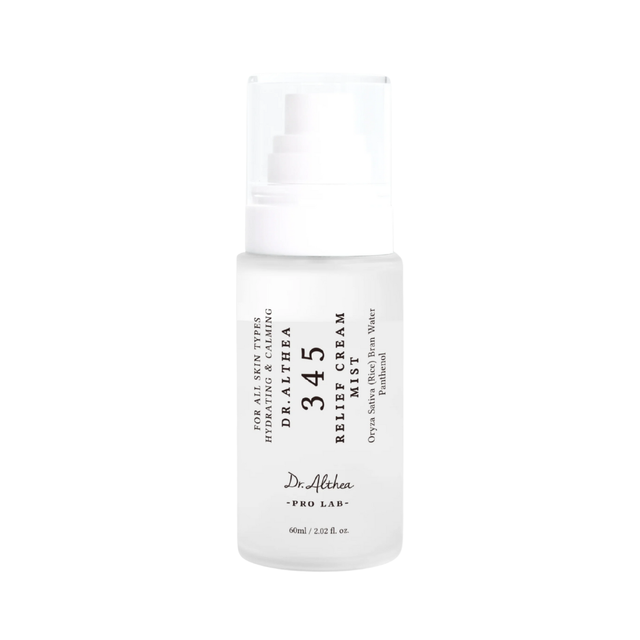 Dr. Althea 345 Relief Cream Mist calma rojeces y aporta hidratación profunda al instante.