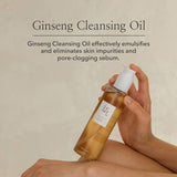 Aceite Limpiador Ginseng Cleansing Oil Beauty of Joseon elimina sebo y SPF con suavidad.