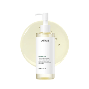 Aceite limpiador Heartleaf Pore Control de Anua, ideal para desmaquillar y purificar los poros, con extracto de hoja de corazón.