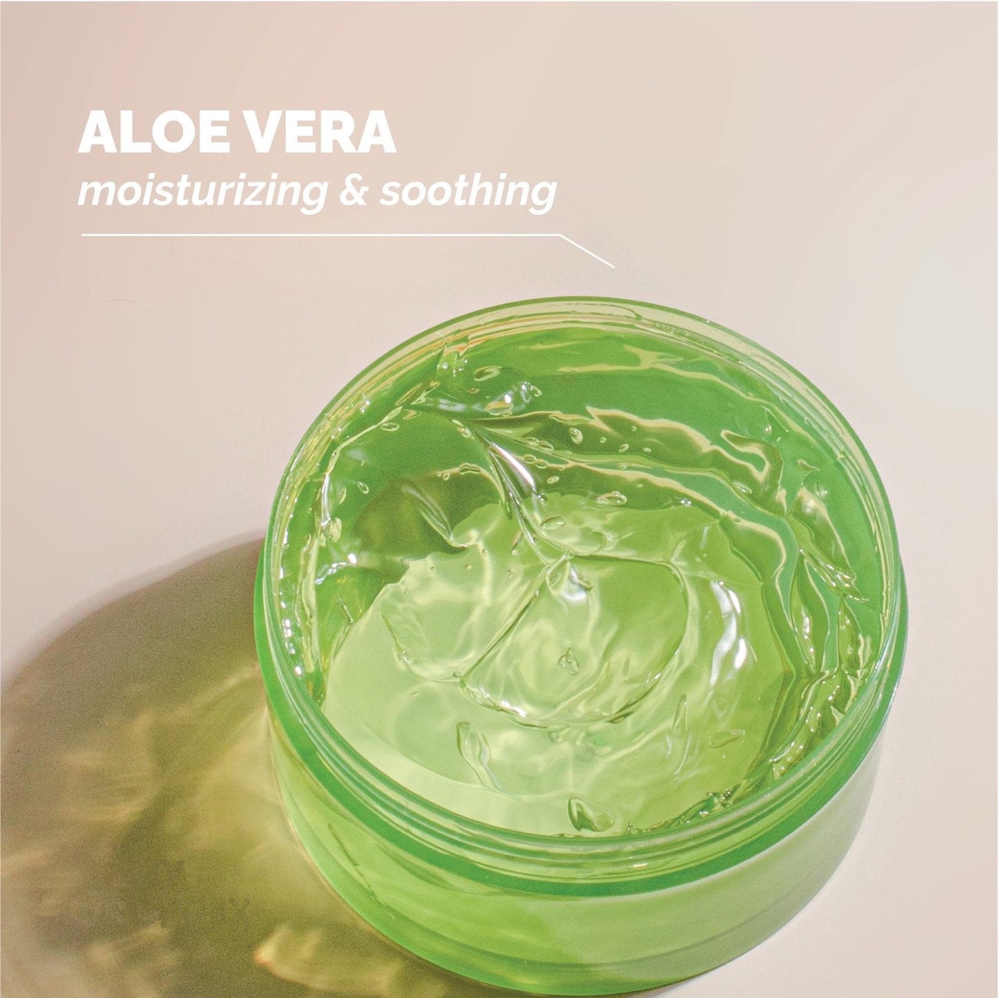 Gel hidratante de Aloe Vera con Ácido Hialurónico