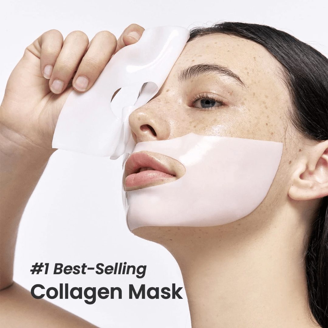 Mascarilla facial Bio-Collagen Real Deep de Biodance, tratamiento que restaura la elasticidad y luminosidad de la piel.