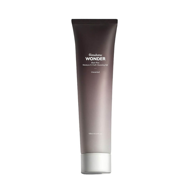 Black Rice Moisture 5.5 Soft Cleansing Gel Haruharu Wonder limpia suavemente respetando el pH 5.5.