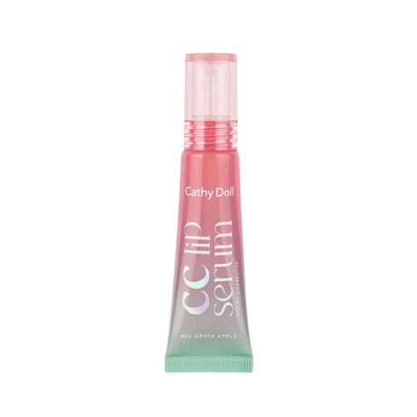 CC Lip Serum Color Corrector tono Green Apple, enriquecido con extracto de manzana verde para suavizar arrugas y estimular el colágeno.

