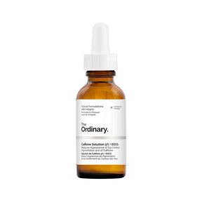 The Ordinary Caffeine Solution 5% + EGCG para reducir hinchazón y ojeras.