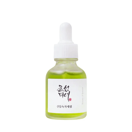 Suero Calming Green Tea Panthenol Beauty of Joseon que reduce irritación.