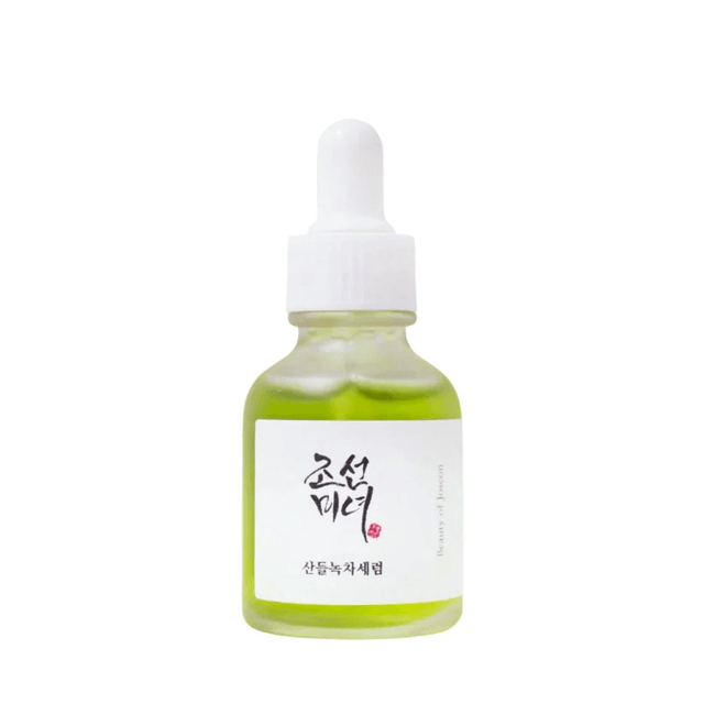 Suero Calming Green Tea Panthenol Beauty of Joseon que reduce irritación.