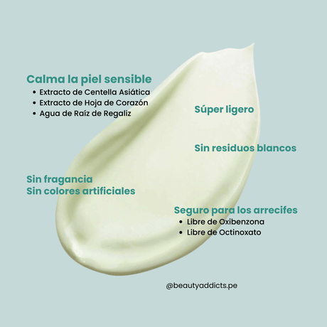 Clear Filter Sun Essence Numbuzin no comedogénico, sin fragancia ni colorantes artificiales.