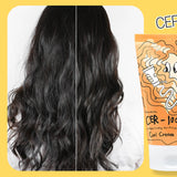 Crema para rizos CER-100 de Elizavecca, tratamiento intensivo que aporta definición y fortalece el cabello rizado.