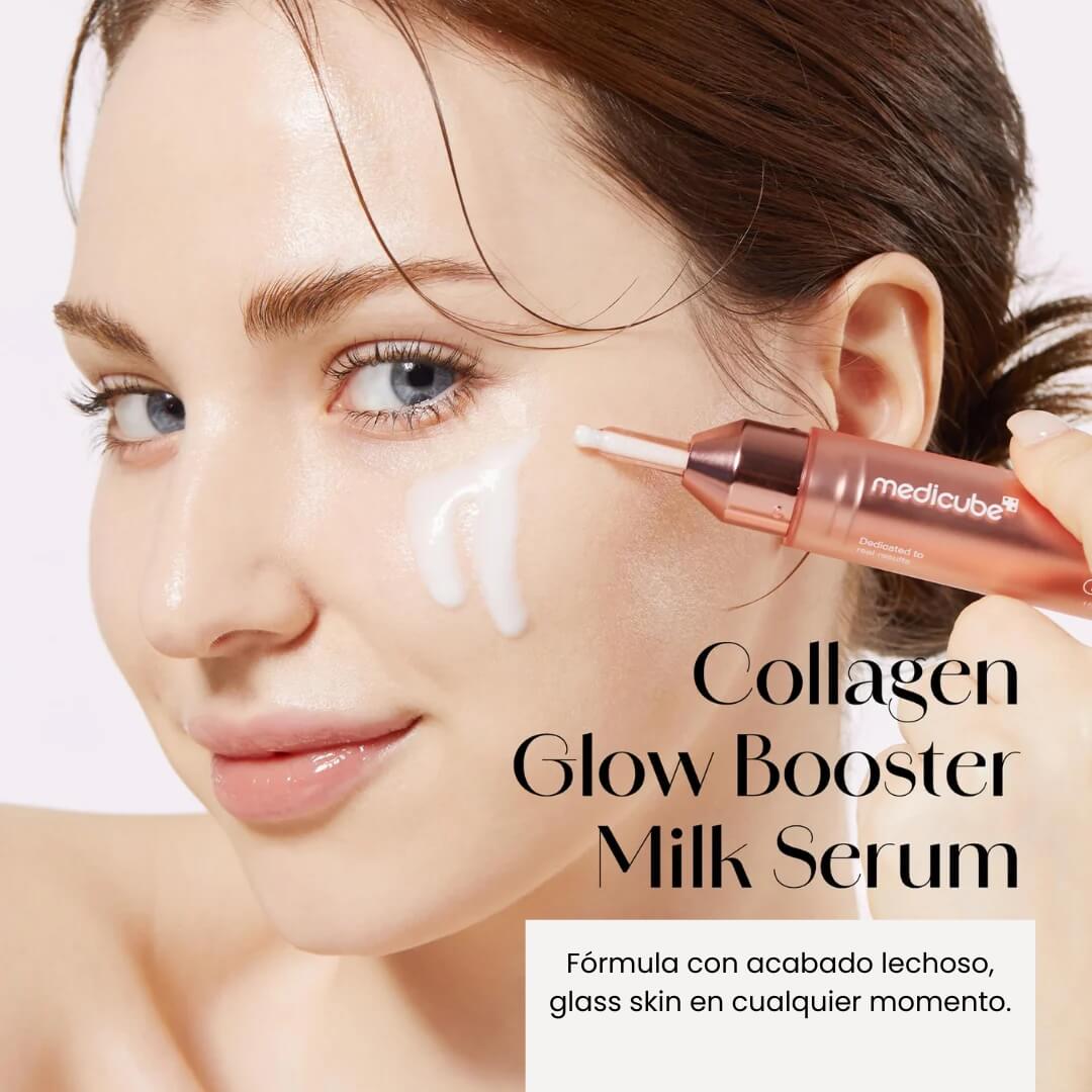 Medicube Collagen Glow Booster Serum, suero facial que aporta hidratación intensa y un efecto luminoso en la piel.