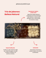 Trío de jabones: Belleza Natural