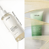 Set Anua de limpieza facial en dos pasos para piel con poros obstruidos y puntos negros.