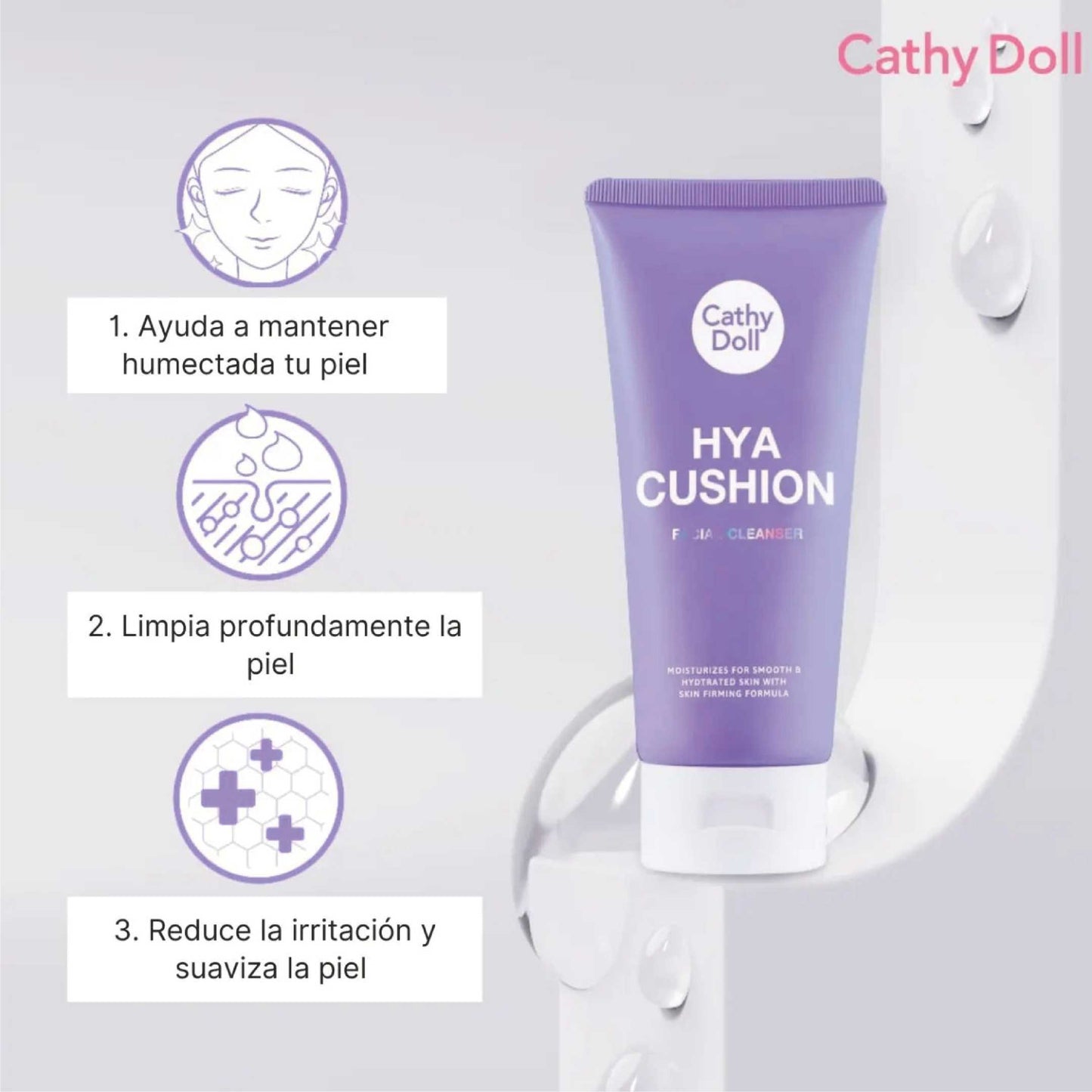 Hya Cushion espuma limpiadora facial