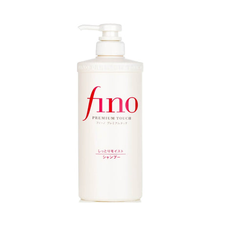 Shampoo Fino Premium Touch de Shiseido, ideal para limpiar y nutrir el cabello seco y dañado.