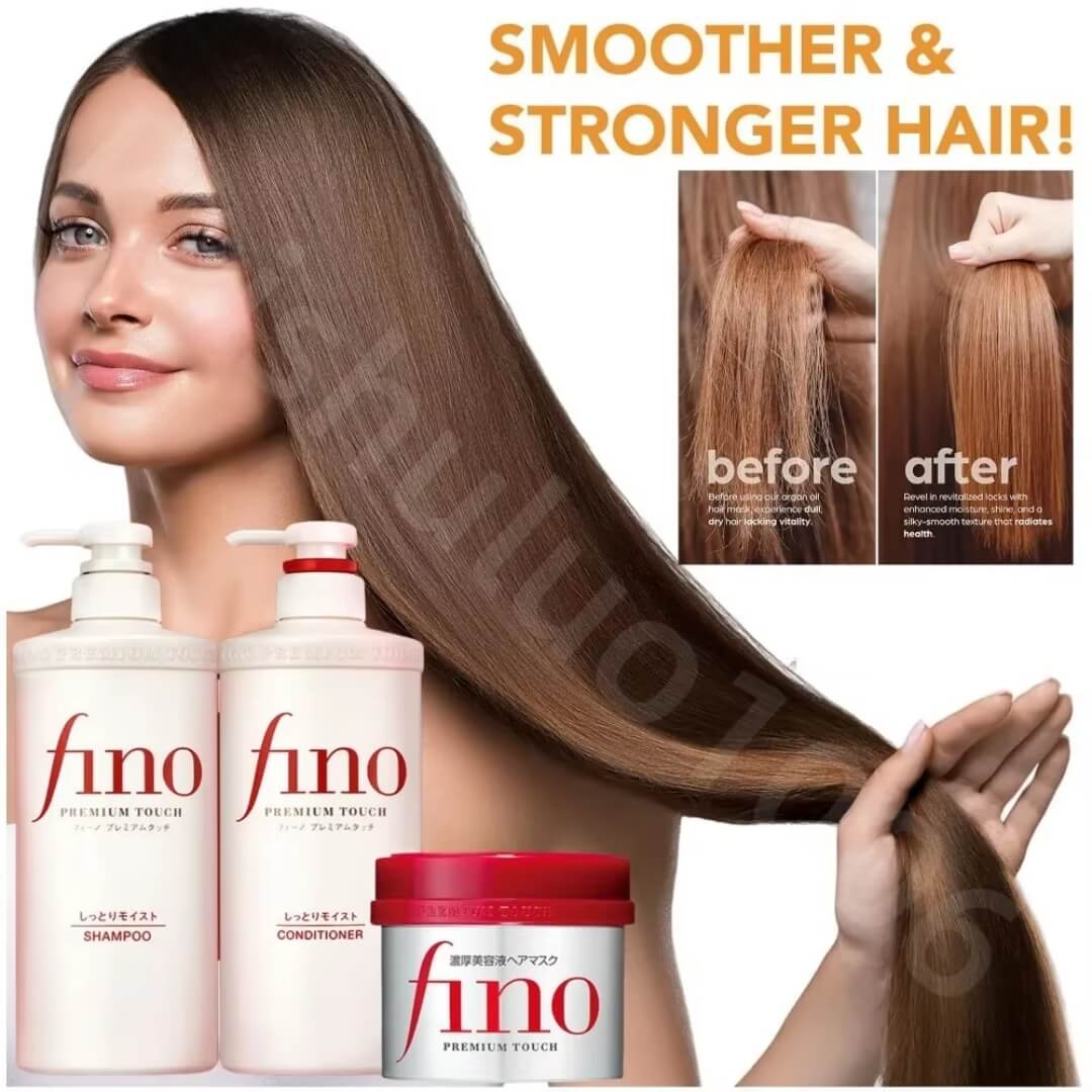Producto Shiseido Fino Premium Touch Shampoo, ideal para revitalizar el cabello con suavidad.