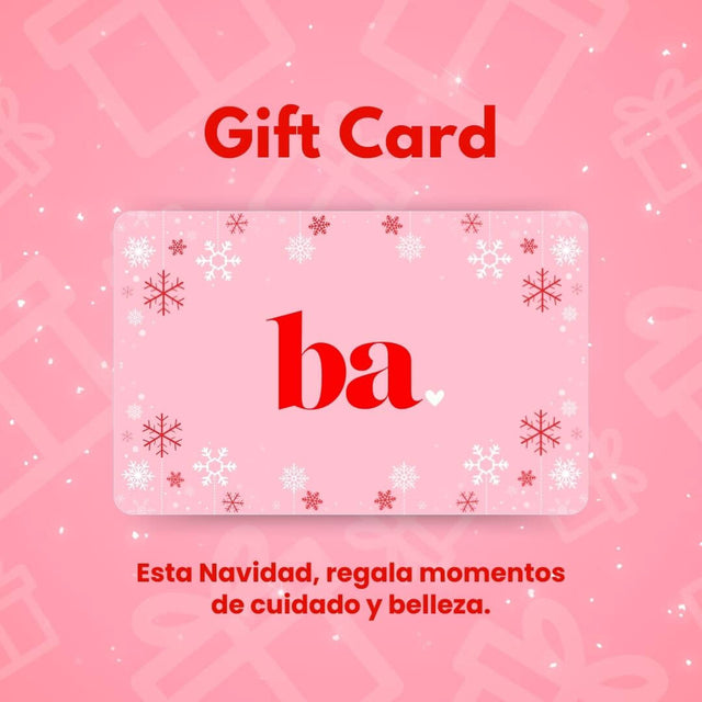 Gift card personalizada de Beauty Addicts para productos exclusivos de skincare y más.