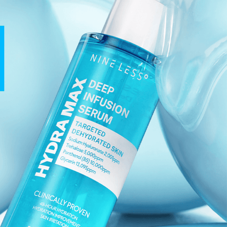 Serum Hydra-Max Nineless con acción humectante intensiva.