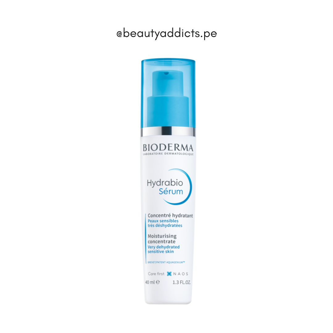 Bioderma Hydrabio Sérum, fórmula sin parabenos que fortalece la barrera cutánea.