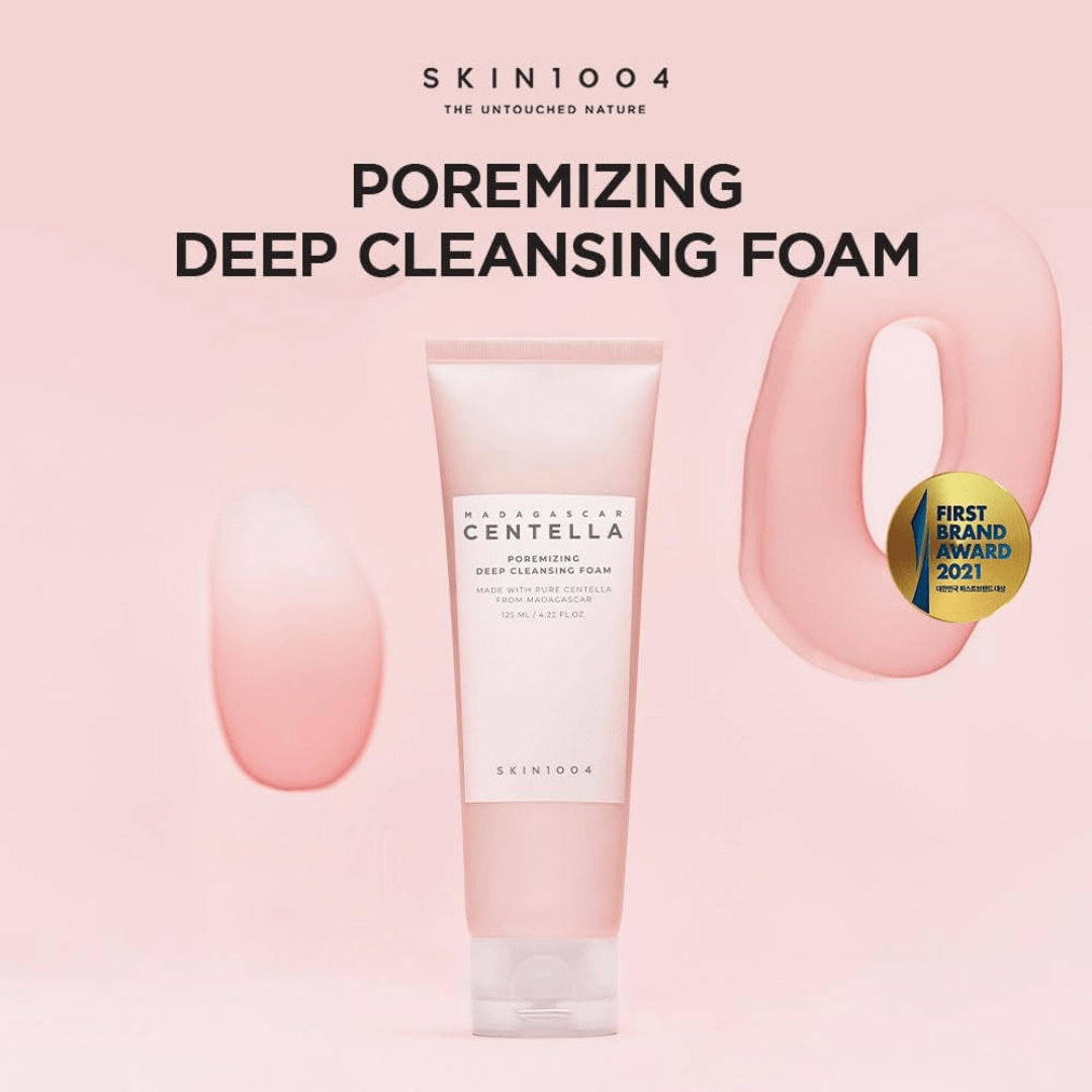 Madagascar Centella Poremizing Deep Cleansing Foam Skin1004 controla sebo sin resecar.