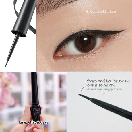 Etude Oh My Eye Line, delineador líquido en negro profundo para un acabado elegante y duradero.