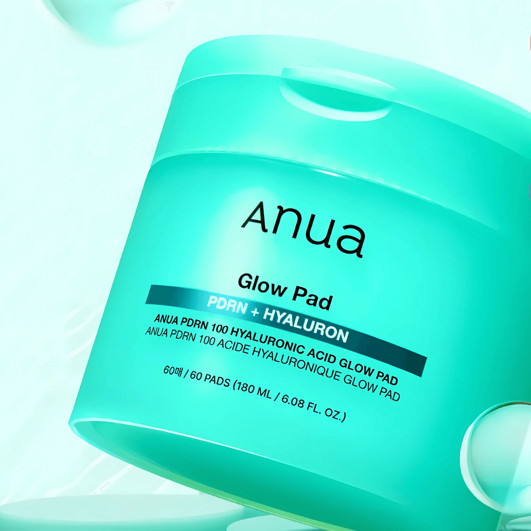 PDRN Hyaluronic Acid Pads Anua para piel radiante y fresca.