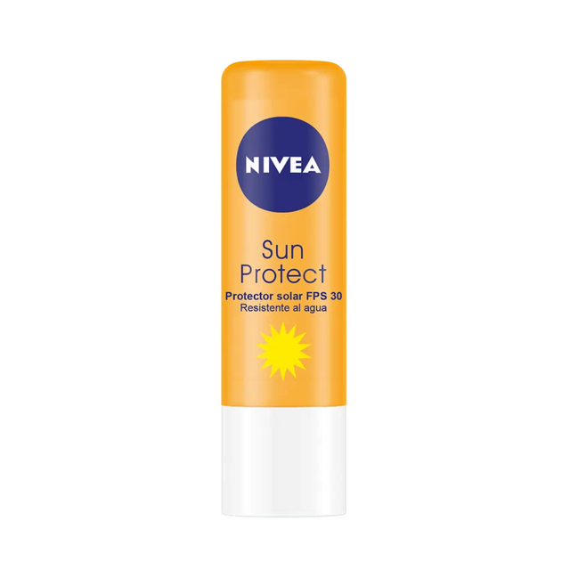 Sun Protect FPS30, bálsamo labial con protección solar que previene el daño por rayos UV y mantiene los labios suaves.