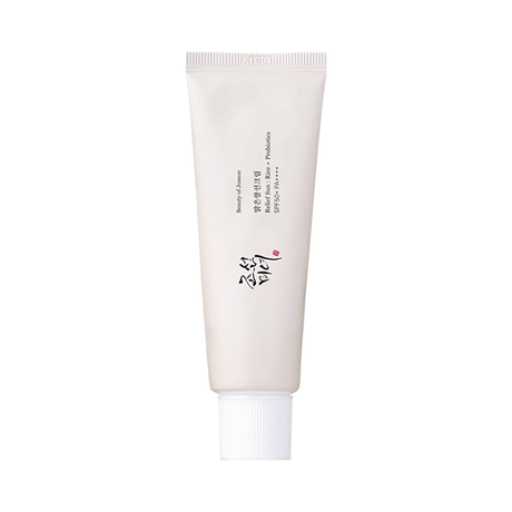 Relief Sun Rice Probiotics SPF50 Beauty of Joseon que protege e hidrata a la vez.