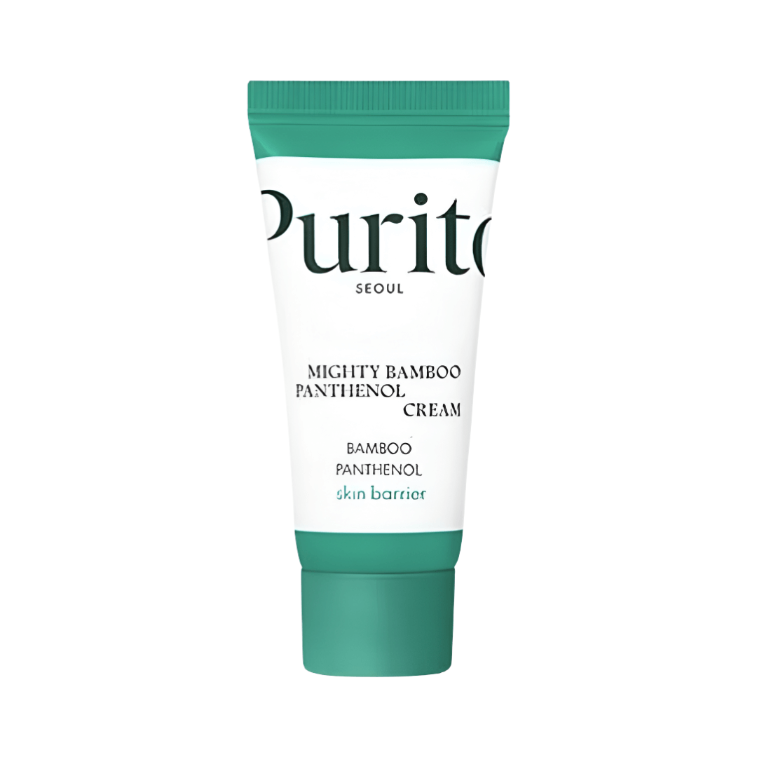 Purito SEOUL Mighty Bamboo Panthenol Cream calma rojeces y sensación de tirantez facial.