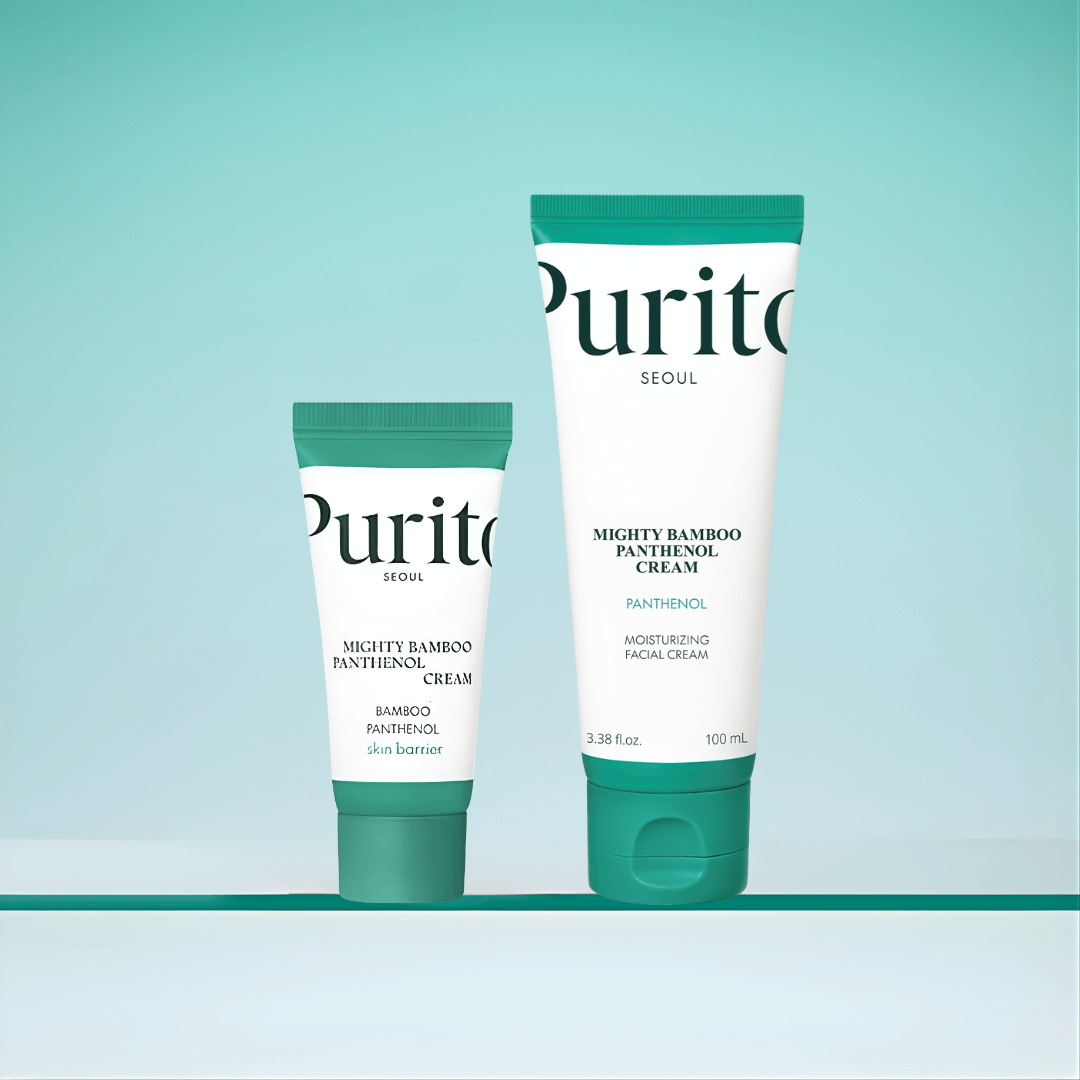 Purito SEOUL Mighty Bamboo Panthenol Cream refuerza la piel debilitada y aporta efecto regenerador.